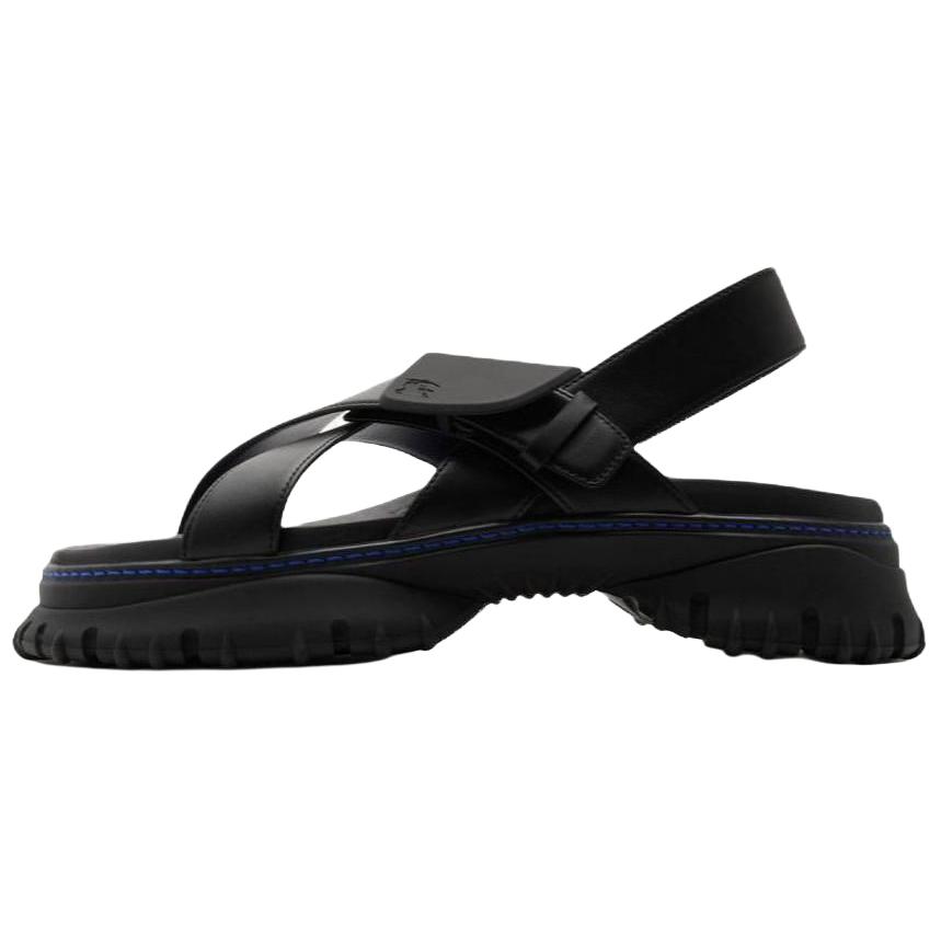 Burberry Crossover-straps Leather Sandals