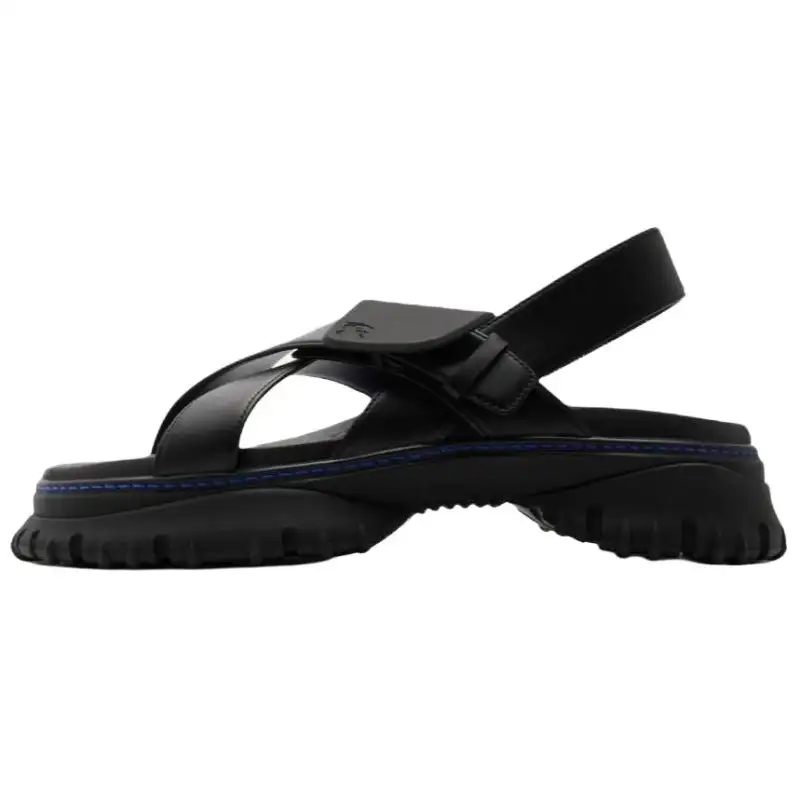 Burberry Crossover-straps Leather Sandals
