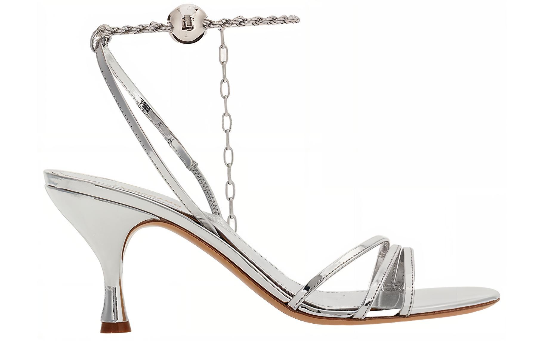 FERRAGAMO 70mm Patent Leather Strappy Sandals