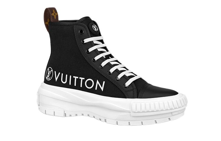 LOUIS VUITTON Squad Platform Ankle Sneakers 'Black' Women's