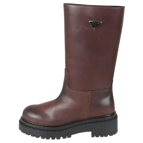 PRADA Knee high Boots Women's Umber