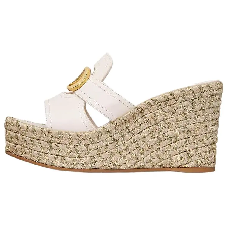 DIOR 30 Montaigne Slide Slippers 9.5cm Women's White