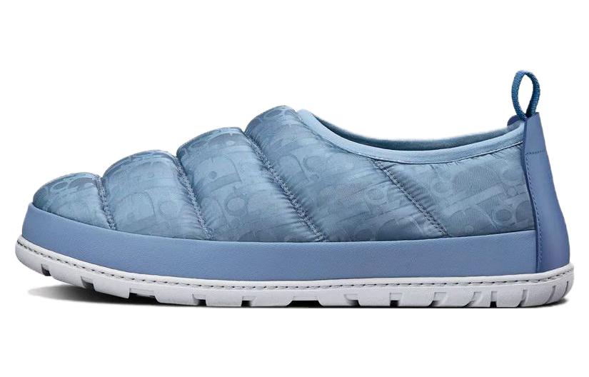 DIOR Snow Slipper Blue Oblique Technical Fabric