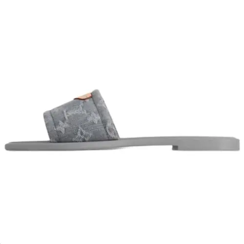 LOUIS VUITTON Lily Slide Slippers Women's Gray