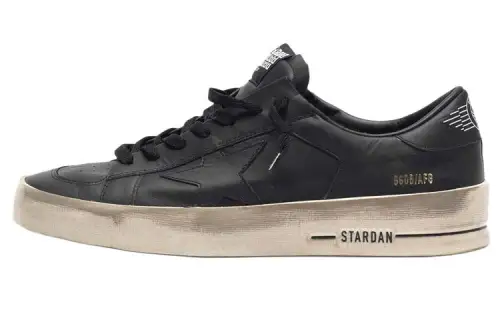 Golden Goose Stardan Low top Skateboard Shoes Men's Black