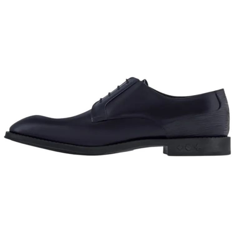 LOUIS VUITTON Kensington Cow Leather Dress Shoes Men's Black