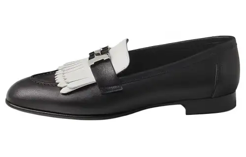 HERMES Royal Loafers Women's Black