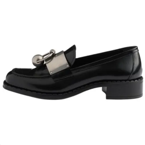 PRADA Leather Loafers 3.5cm Women's Black