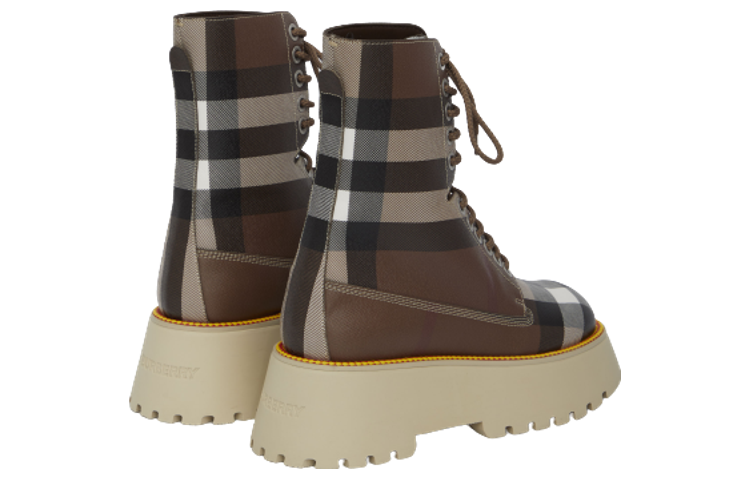 Женские ботинки Burberry Short Boots (редко-коричневые) — фото 4