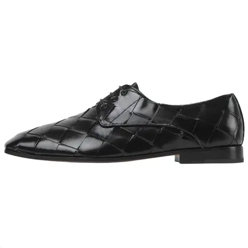Bottega Veneta Intrecciato Roma Casual Shoes Men's Black