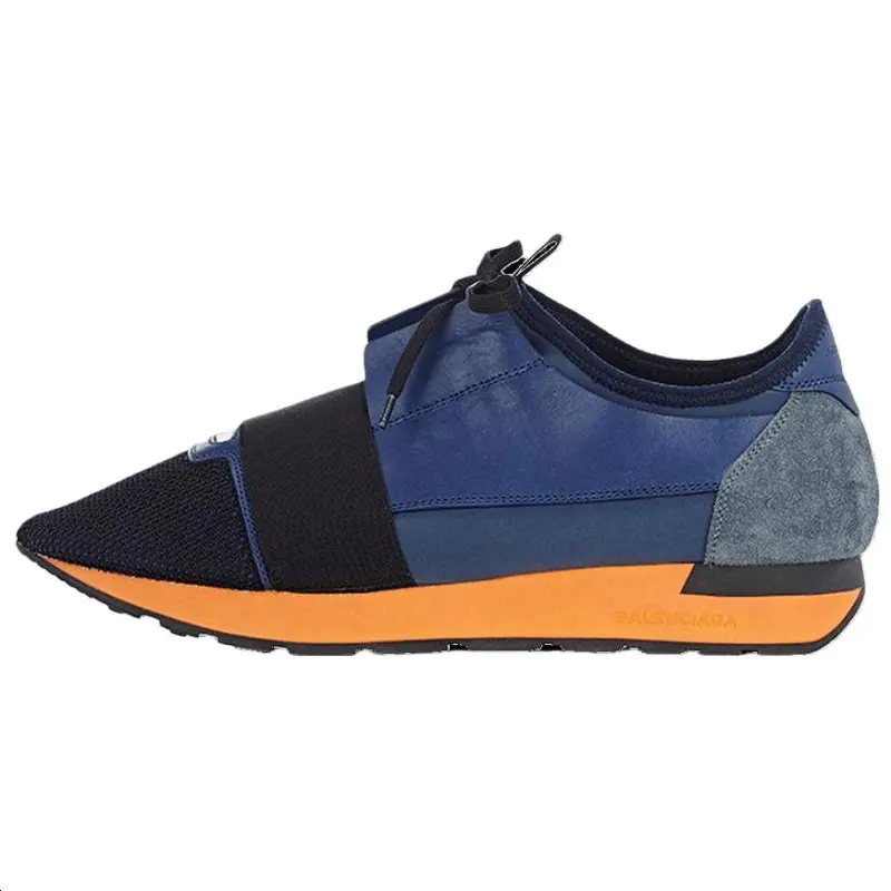 Balenciaga Race Runner Low top Casual Shoes Men's Blue
