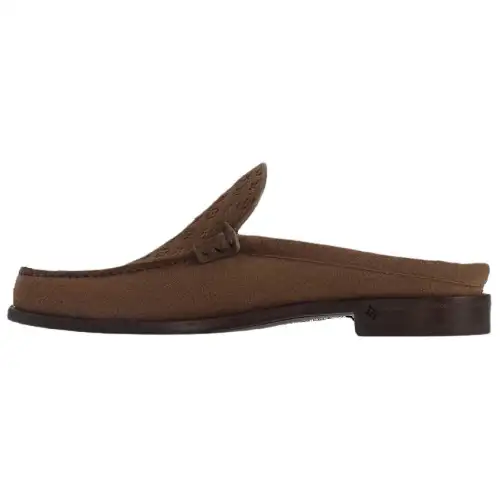 LOUIS VUITTON Major Closed Toe Slippers Men's Brown