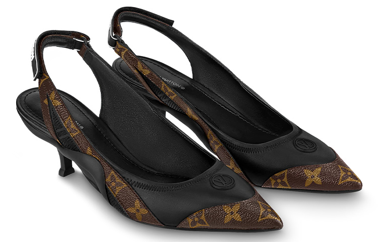 Женские туфли Louis Vuitton 1AADGH (коричнево-черные) — фото 2