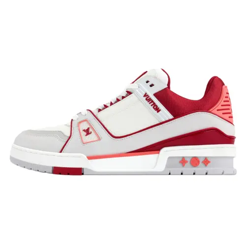 LOUIS VUITTON Trainer Low top Skateboard Shoes Men's Red