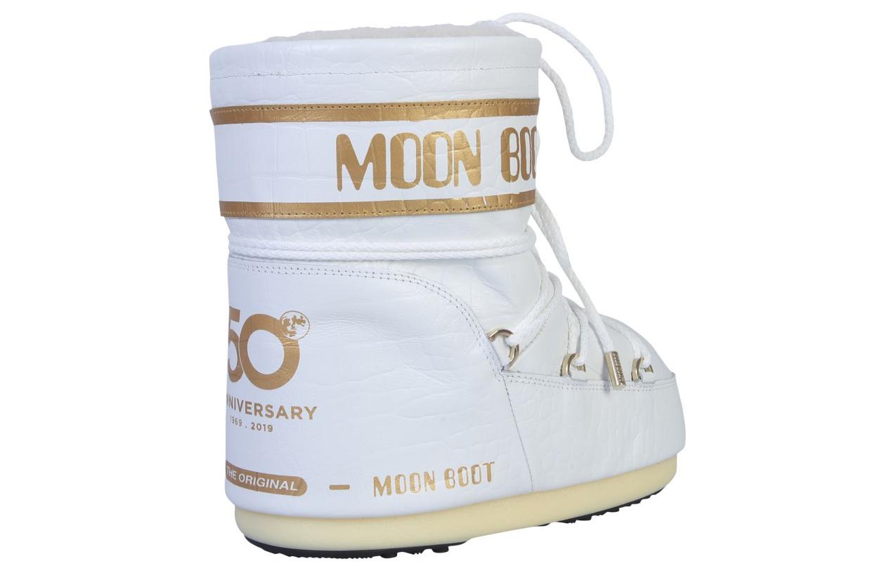 Мужские ботинки Moon Boot (белые) — фото 4