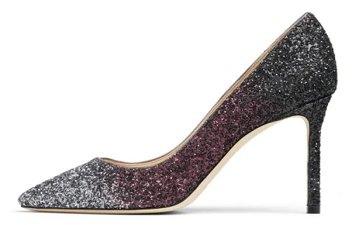 Jimmy Choo Romy Slim Heel High Heels 8.5cm Women's Purple Red Black