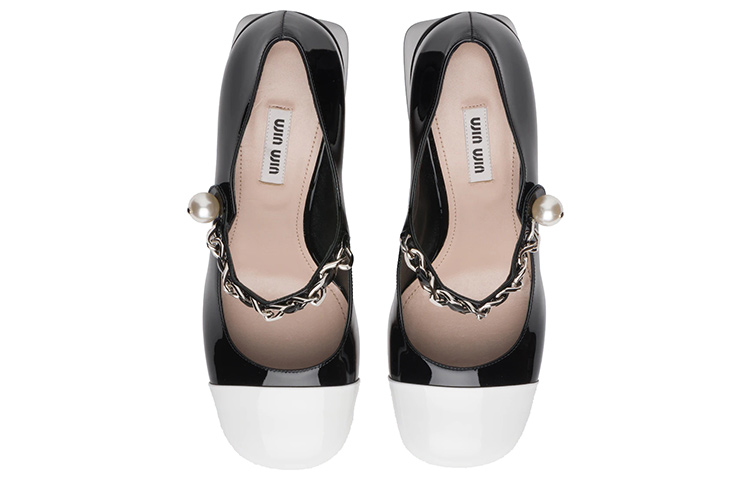 MIU MIU Two-tone Patent Leather 65mm Pumps
