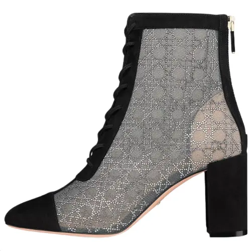 DIOR Naughtily D Ankle Boots 8cm Women's Black