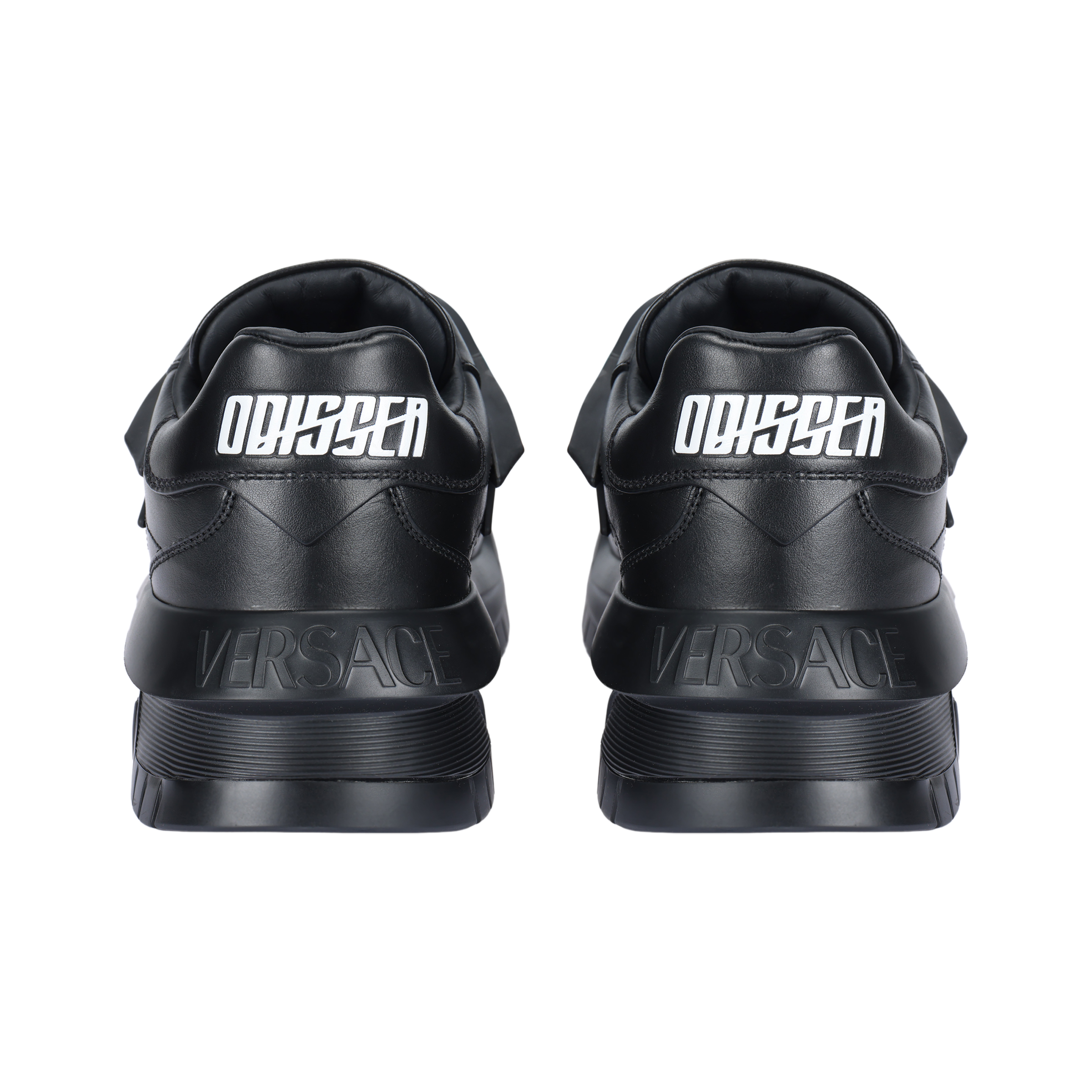VERSACE Odissea Caged Rubber Medusa Sneaker Triple Black
