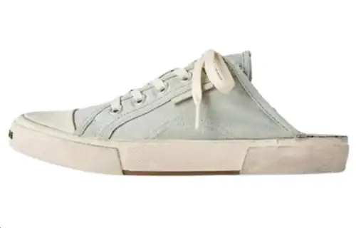 Balenciaga PARIS Closed Toe Slippers Women's Beige