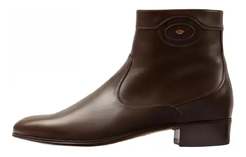 Gucci Ankle Boot 'Logo Embellished - Cocoa'