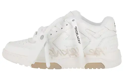 OFF WHITE Out Of Office Low Top Sneaker 'White Beige' Women's