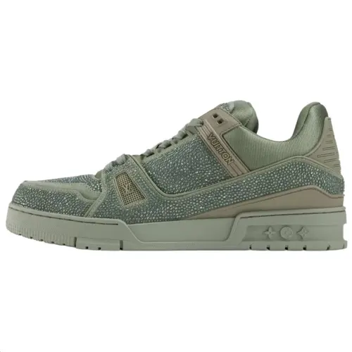 LOUIS VUITTON Trainer Low top Skateboard Shoes Unisex Green