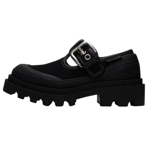 Bottega Veneta Trek Leather Casual Shoes Men's Black