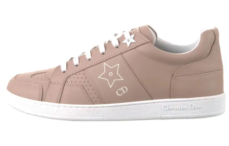 DIOR Star Low top Stylish Skateboarding Shoes Women's Nude