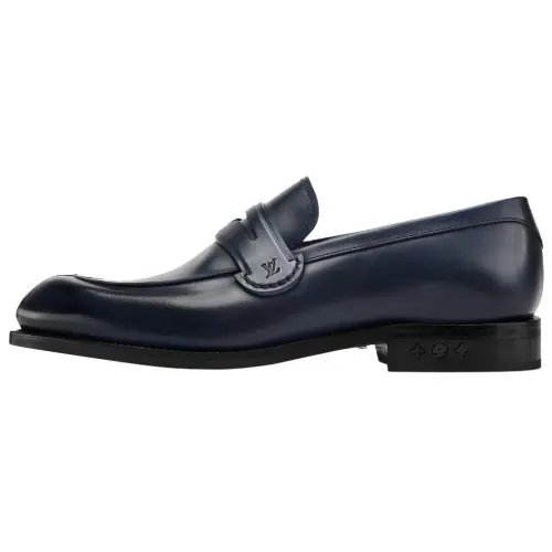 LOUIS VUITTON Sorbonne Casual Shoes Men's Marine Blue