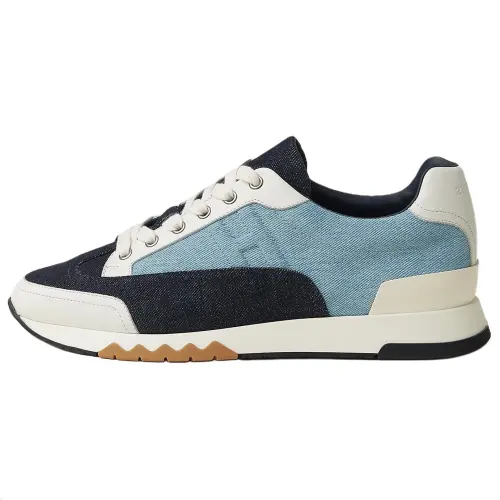 HERMES Trail Denim Low top Casual Shoes Men's Blue