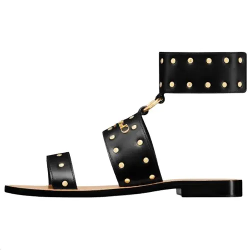 DIOR D Town One Strap Sandals Women's Black