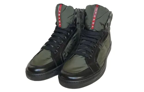 PRADA Ankle Boots Men's Green