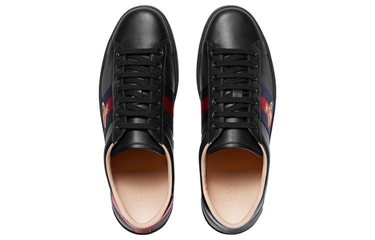 Мужские кеды Gucci ACE (черные) — фото 3