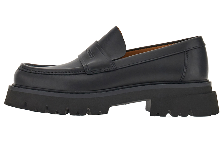 FERRAGAMO Logo-embossed Chunky Leather Loafers