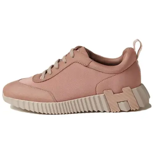 HERMES Bouncing Low top Casual Shoes Women's Rose