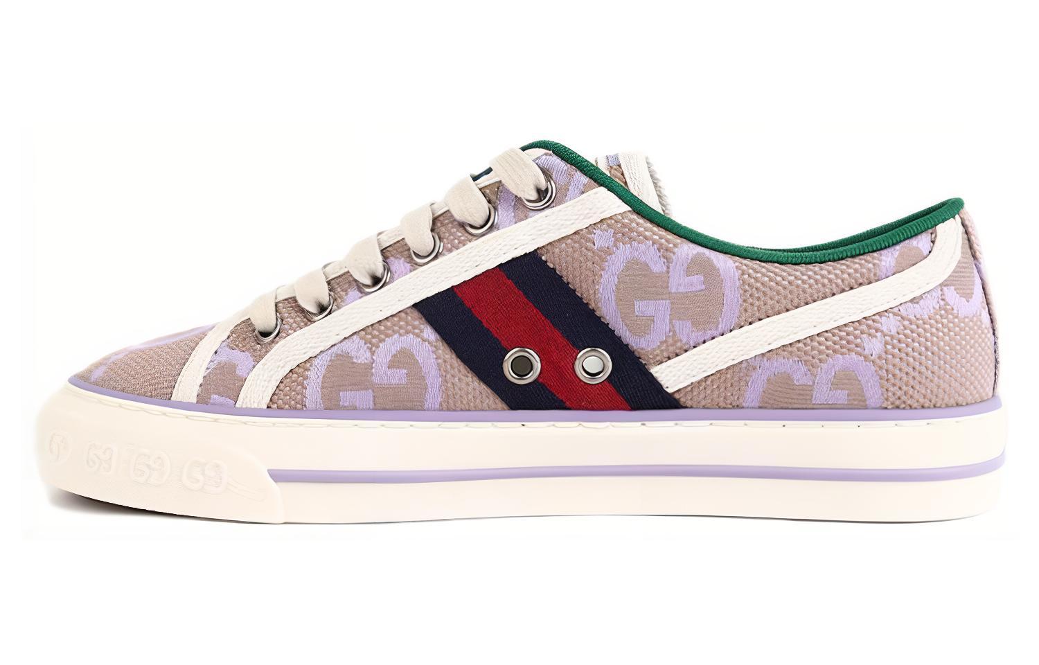 Женские кеды Gucci (фиолетовые)