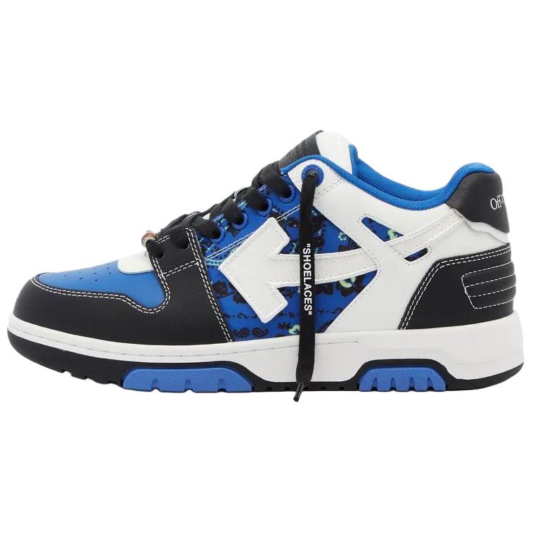 Женские кеды OFF-WHITE Low Top (сине-белые)