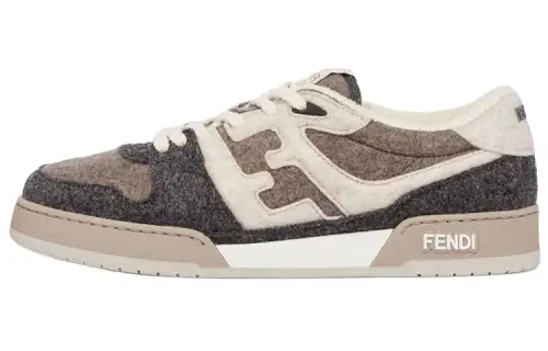 FENDI Match Cushioning, Wear Resistant Low top Skateboard Shoes Men's Brown