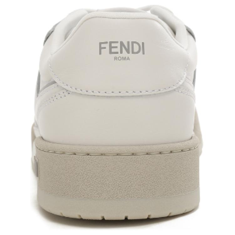 Мужские кеды Fendi Match (белые) — фото 5