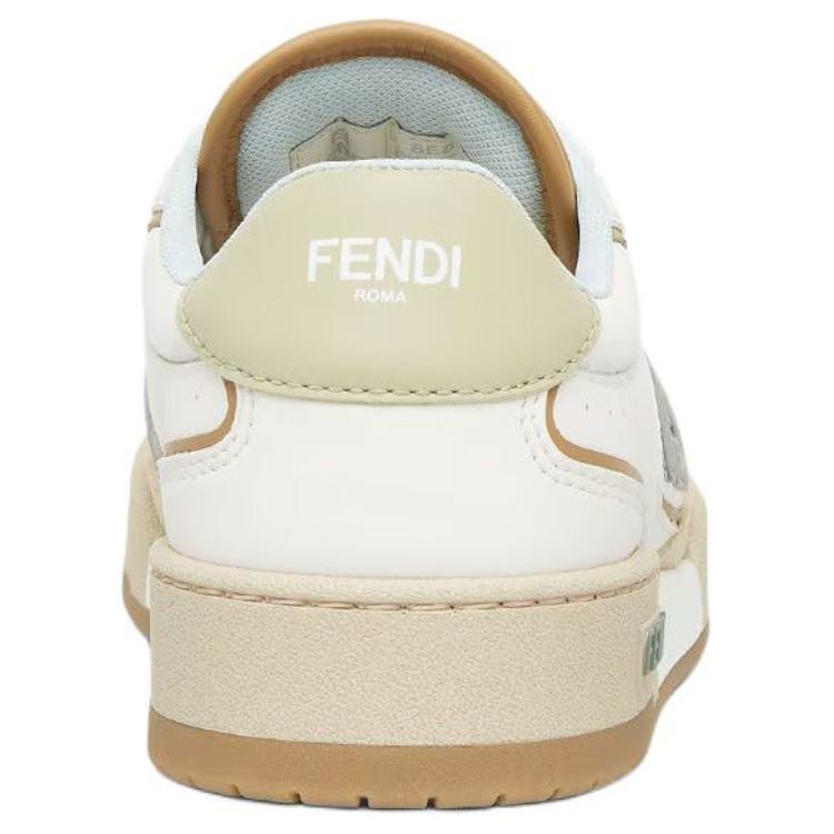 Женские кеды Fendi (бежевые) — фото 7