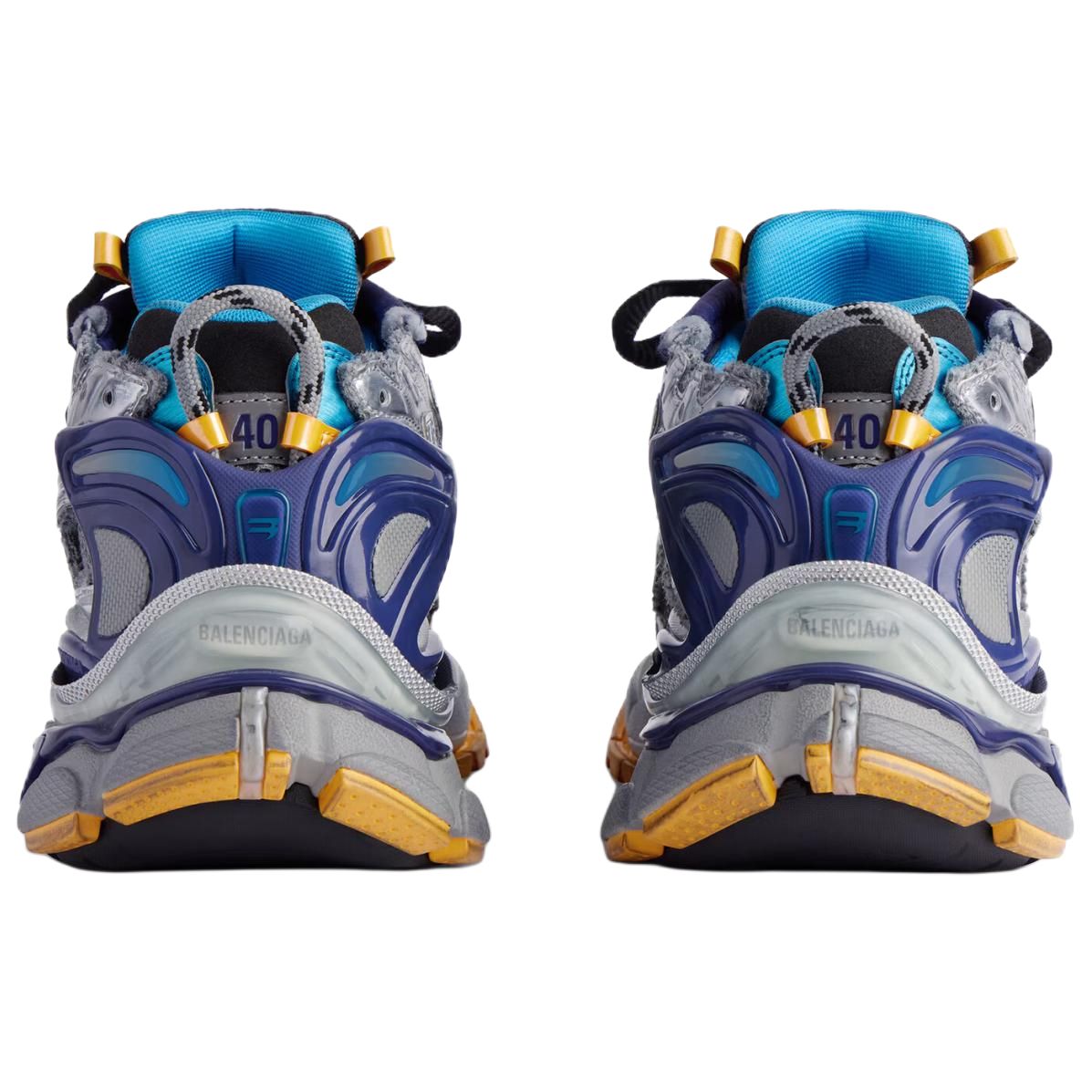 Мужские кроссовки Balenciaga Runner (серебристо-серые) — фото 7