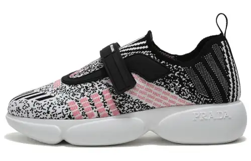 PRADA Cloudbust Fabric Breathable Low top Sports Casual Shoes Women's Pink White