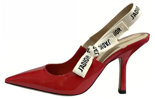 DIOR J'Adior Slim Heel High Heels 10cm Women's Red