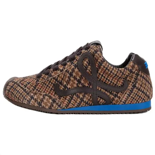 LOEWE Ballet Runner 2.0 Cow Split Leather Low top Casual Shoes Men's Brown