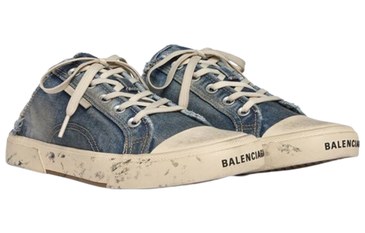 Женские сабо Balenciaga Paris (синий) — фото 3