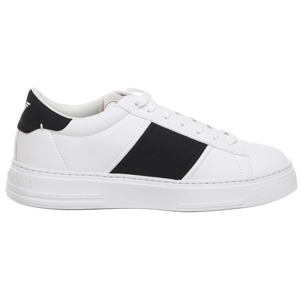 EMPORIO ARMANI Logo-stripe Low-top Sneakers