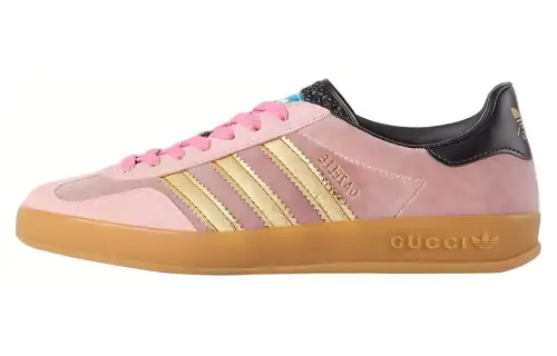 Adidas X GUCCI Gazelle Pink Velvet Women's
