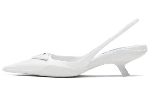 PRADA Irregular Heel High Heels Women's White