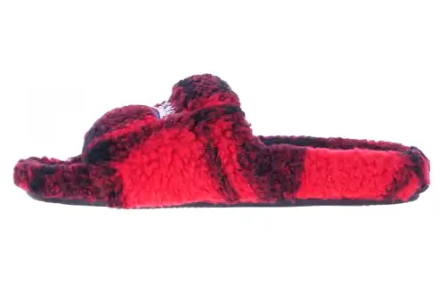 Balenciaga Furry Slides 'Fake Fur Red Black' Women's